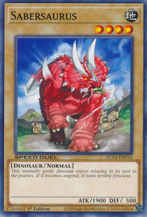 Sabersaurus [SGX4-ENC03] Common | Deep Dive Games St. Marys