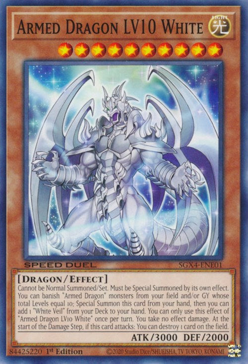 Armed Dragon LV10 White [SGX4-ENE01] Common | Deep Dive Games St. Marys