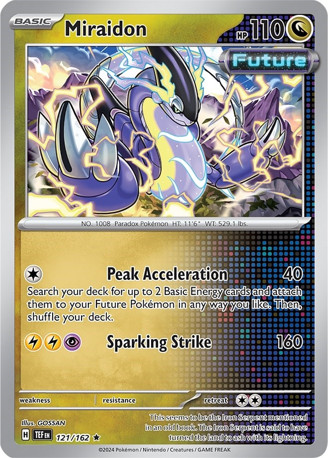 Miraidon (121/162) (Theme Deck Exclusive) [Scarlet & Violet: Temporal Forces] | Deep Dive Games St. Marys