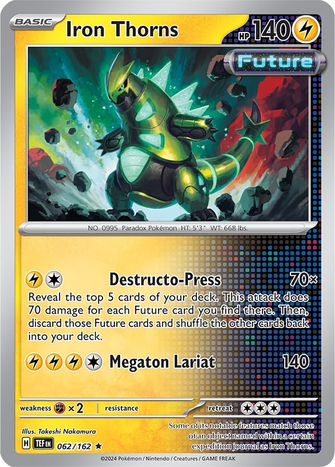 Iron Thorns (062/162) (Theme Deck Exclusive) [Scarlet & Violet: Temporal Forces] | Deep Dive Games St. Marys