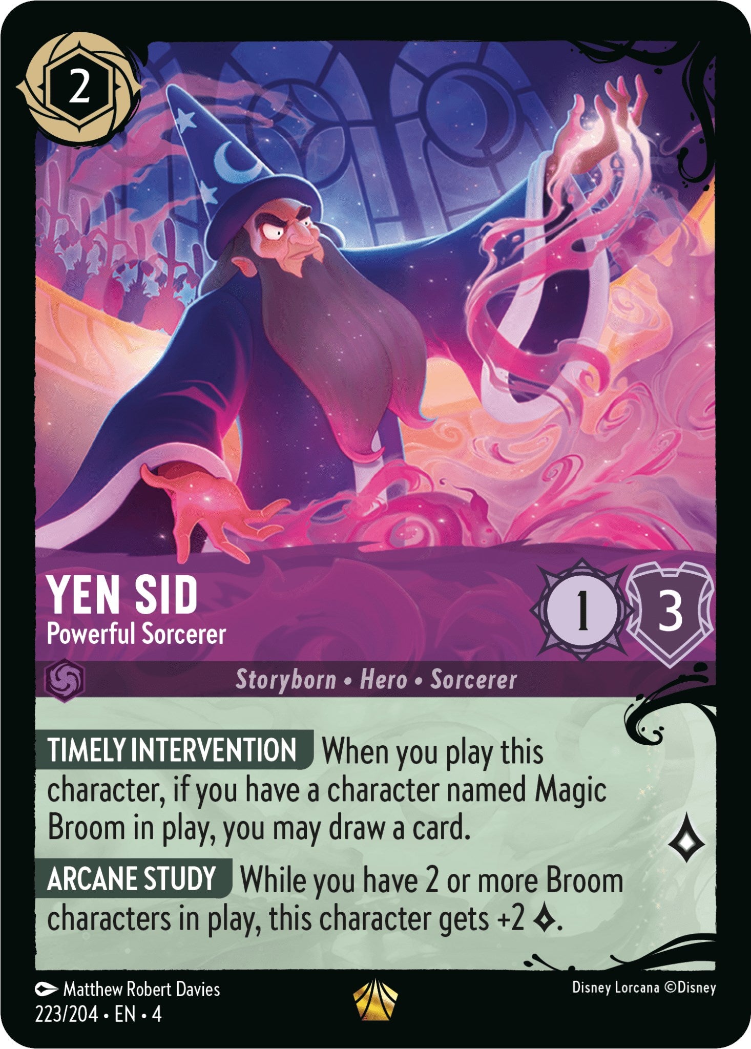 Yen Sid - Powerful Sorcerer (223/204) (223/204) [Illumineer's Quest: Deep Trouble] | Deep Dive Games St. Marys
