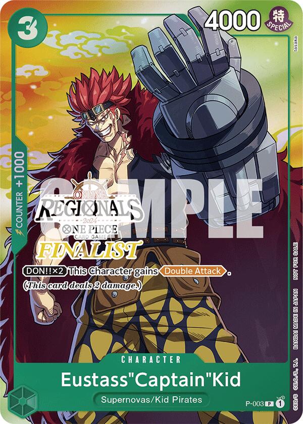 Eustass"Captain"Kid (Online Regional 2024 Vol. 2) [Finalist] [One Piece Promotion Cards] | Deep Dive Games St. Marys