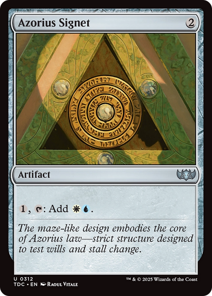 Azorius Signet [Tarkir: Dragonstorm Commander] | Deep Dive Games St. Marys