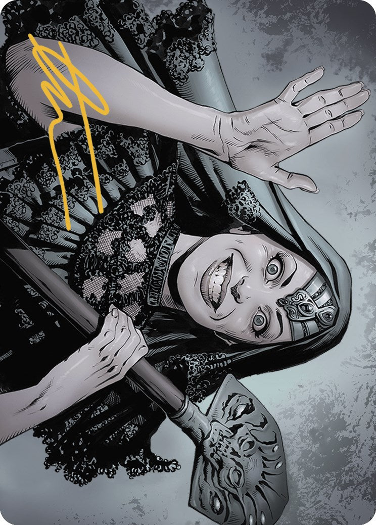 Gisa, the Hellraiser Art Card (Gold-Stamped Signature) [Outlaws of Thunder Junction Art Series] | Deep Dive Games St. Marys