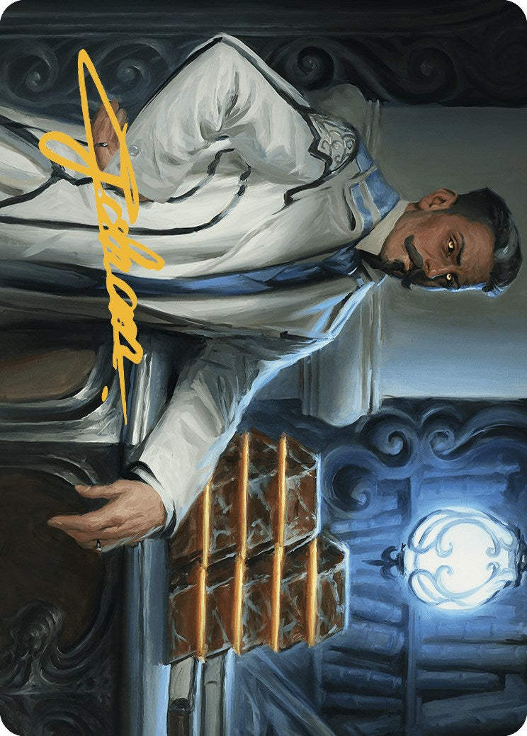 Baron Bertram Graywater Art Card (Gold-Stamped Signature) [Outlaws of Thunder Junction Art Series] | Deep Dive Games St. Marys