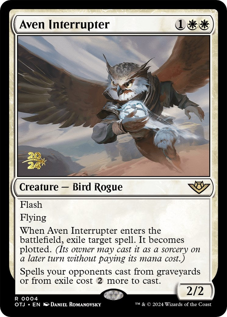 Aven Interrupter [Outlaws of Thunder Junction Prerelease Promos] | Deep Dive Games St. Marys