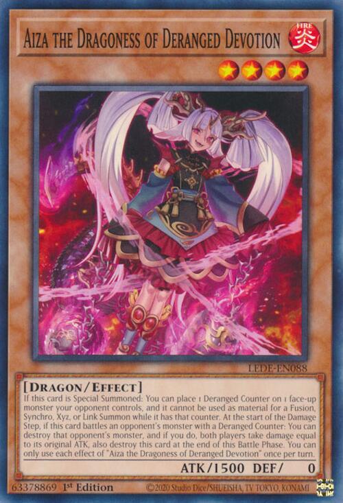 Aiza the Dragoness of Deranged Devotion [LEDE-EN088] Common | Deep Dive Games St. Marys