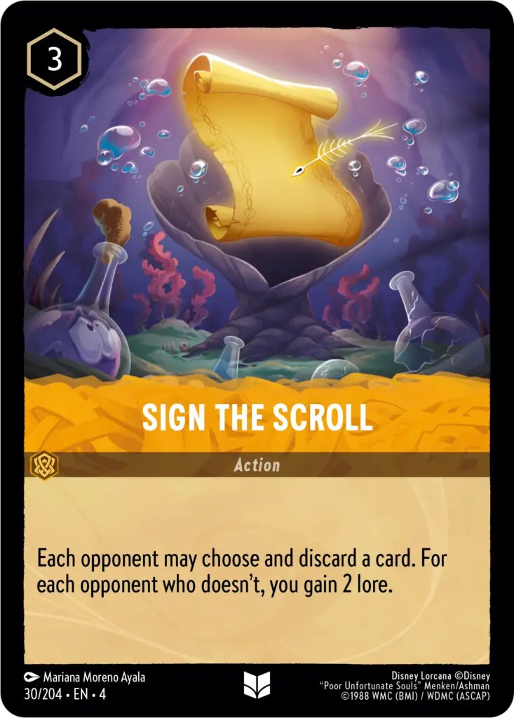 Sign the Scroll (30/204) [Ursula's Return] | Deep Dive Games St. Marys