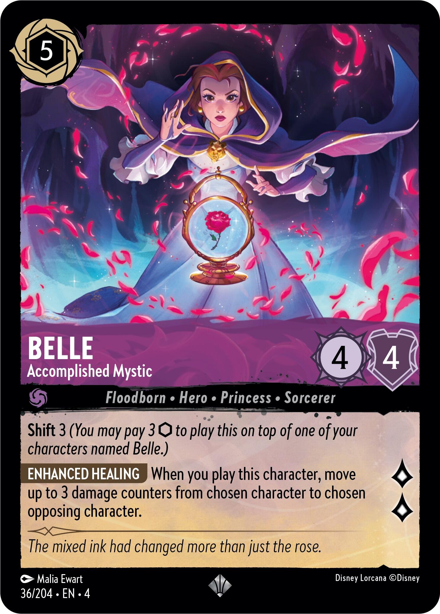 Belle - Accomplished Mystic (36/204) [Ursula's Return] | Deep Dive Games St. Marys