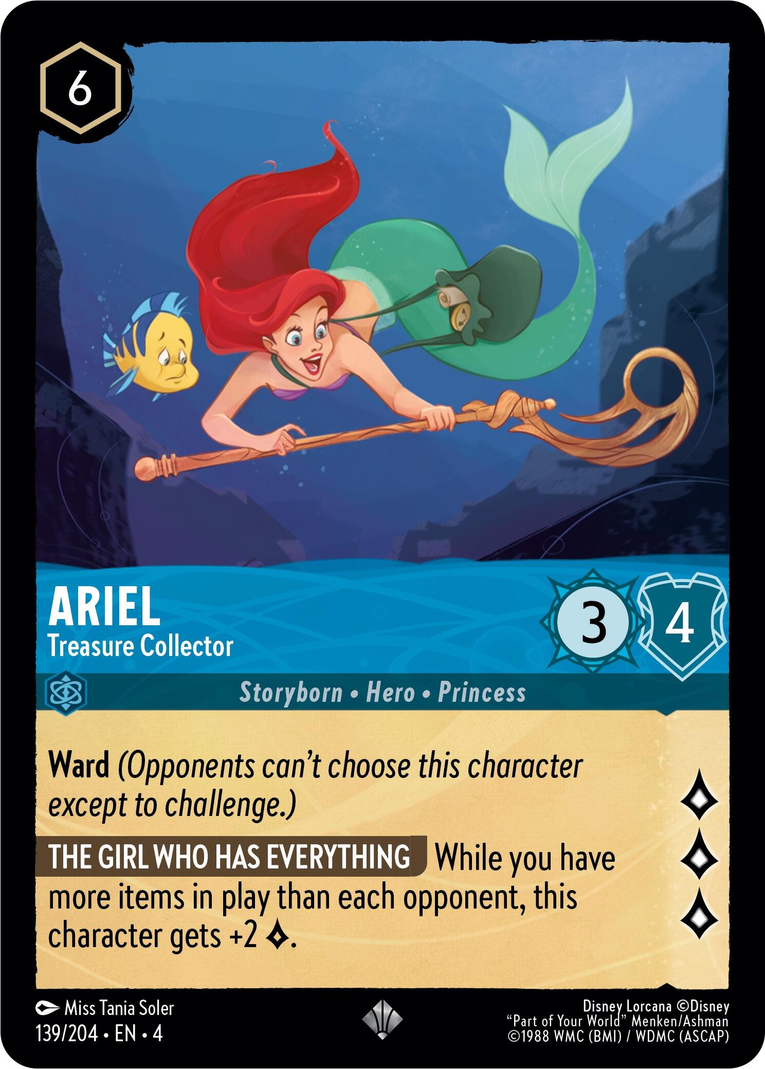Ariel - Treasure Collector (139/204) [Ursula's Return] | Deep Dive Games St. Marys
