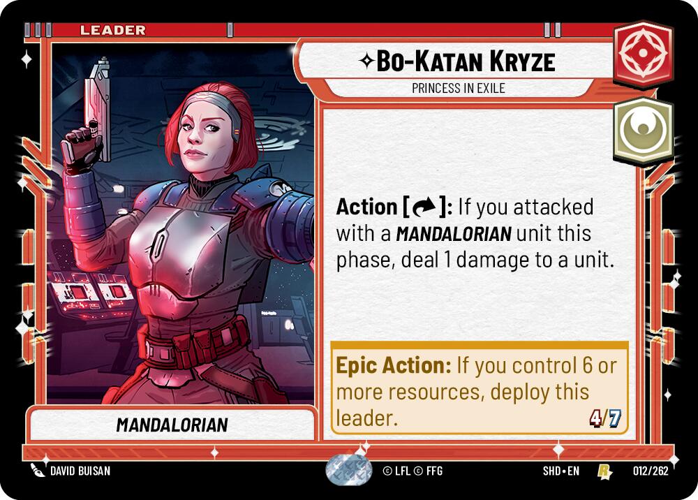 Bo-Katan Kryze - Princess in Exile (012/262) (012/262) [Shadows of the Galaxy] | Deep Dive Games St. Marys