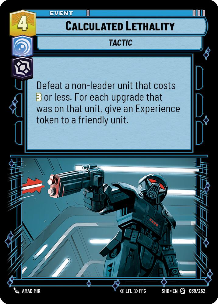 Calculated Lethality (039/262) (039/262) [Shadows of the Galaxy] | Deep Dive Games St. Marys