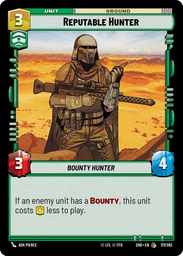 Reputable Hunter (117/262) (117/262) [Shadows of the Galaxy] | Deep Dive Games St. Marys