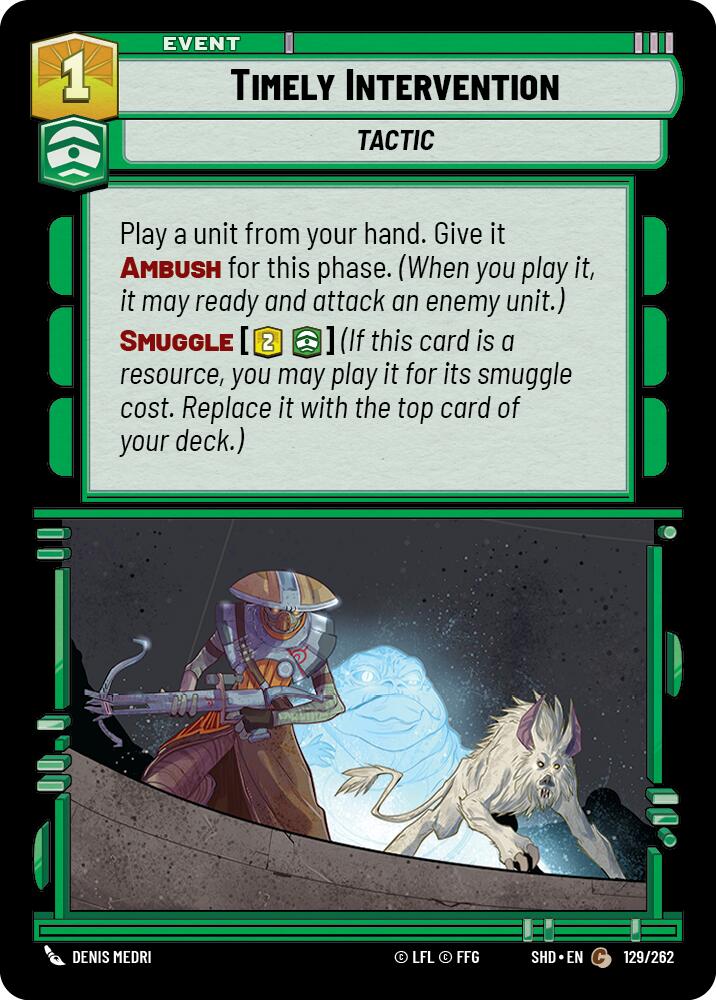 Timely Intervention (129/262) (129/262) [Shadows of the Galaxy] | Deep Dive Games St. Marys
