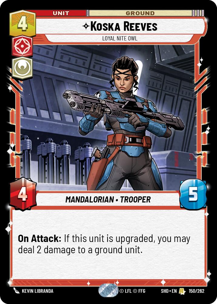 Koska Reeves - Loyal Nite Owl (150/262) (150/262) [Shadows of the Galaxy] | Deep Dive Games St. Marys