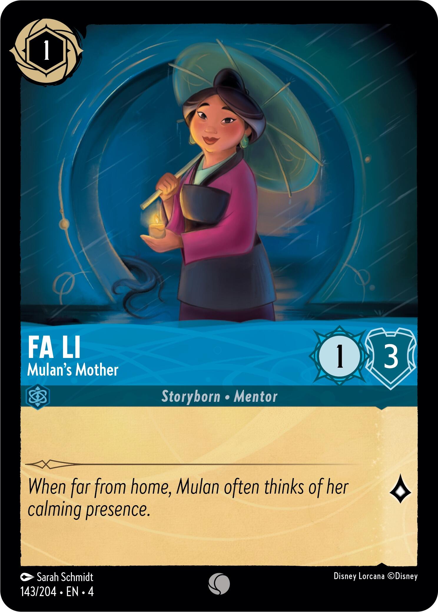 Fa Li - Mulan's Mother (143/204) [Ursula's Return] | Deep Dive Games St. Marys