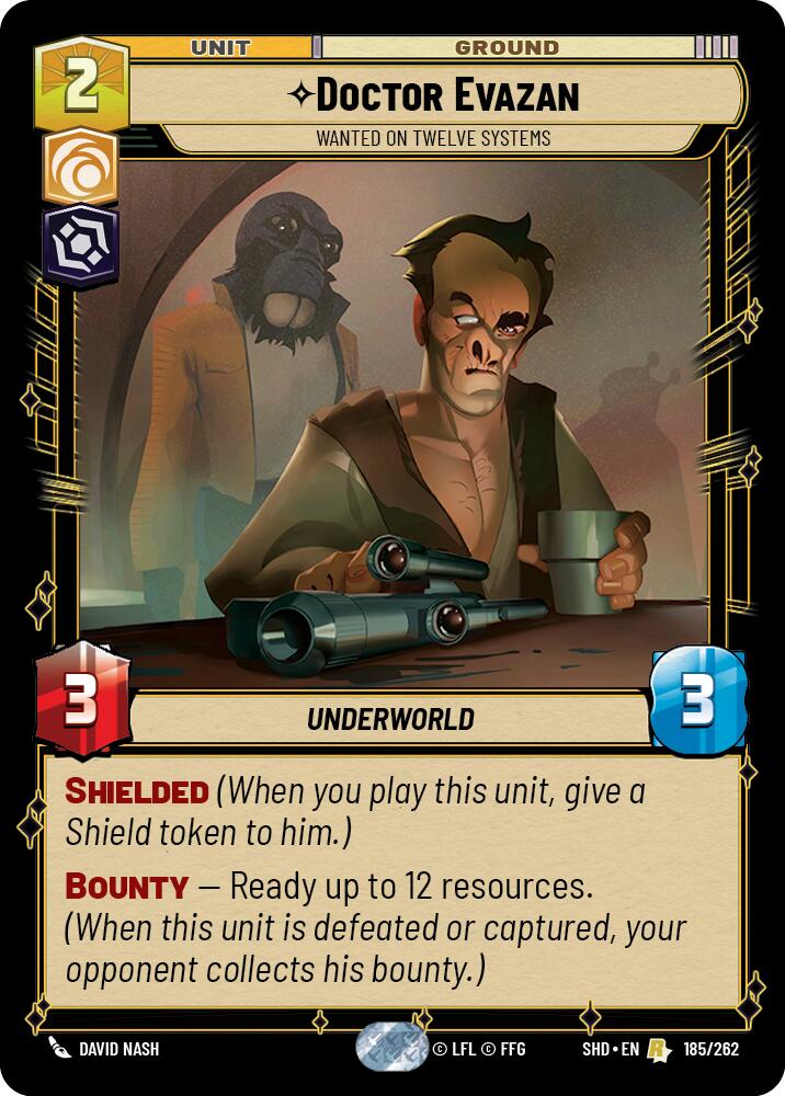 Doctor Evazan - Wanted on Twelve Systems (185/262) (185/262) [Shadows of the Galaxy] | Deep Dive Games St. Marys