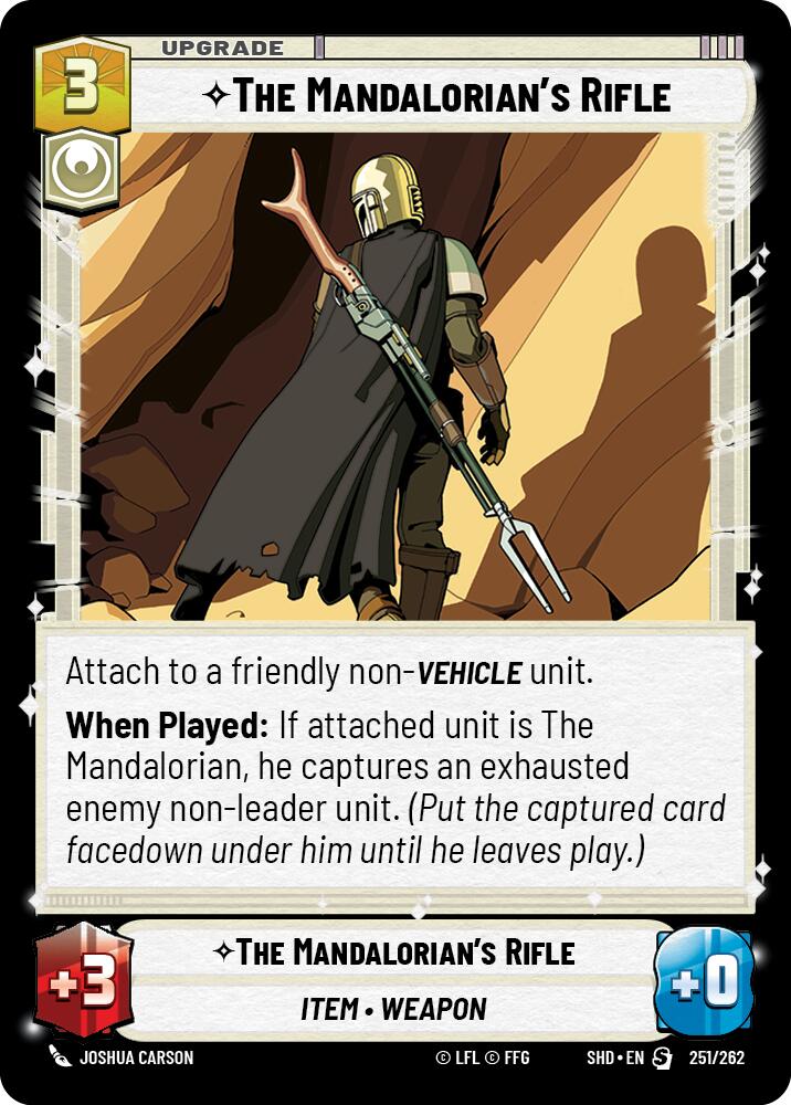 The Mandalorian's Rifle (251/262) (251/262) [Shadows of the Galaxy] | Deep Dive Games St. Marys