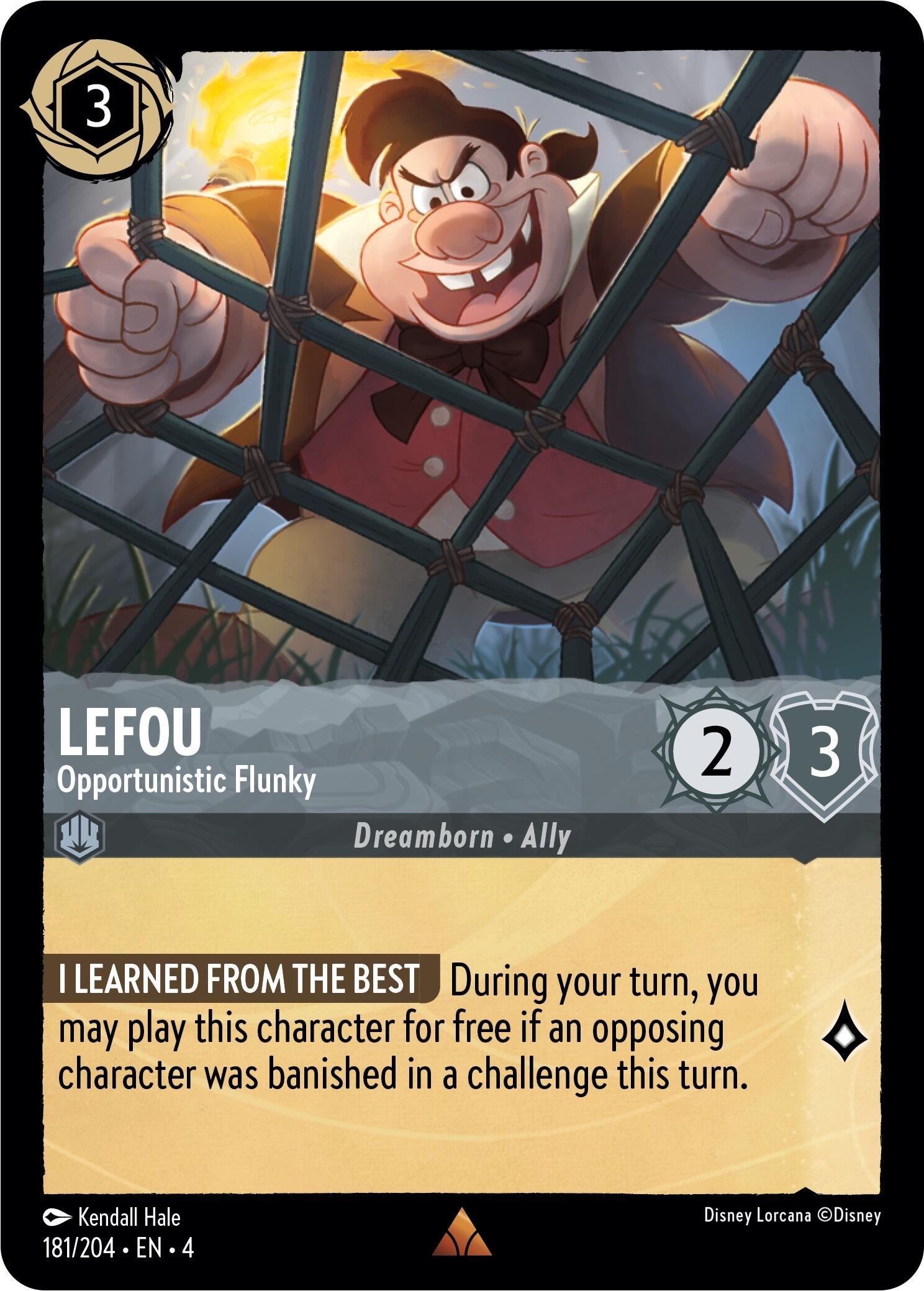 LeFou - Opportunistic Flunky (181/204) [Ursula's Return] | Deep Dive Games St. Marys