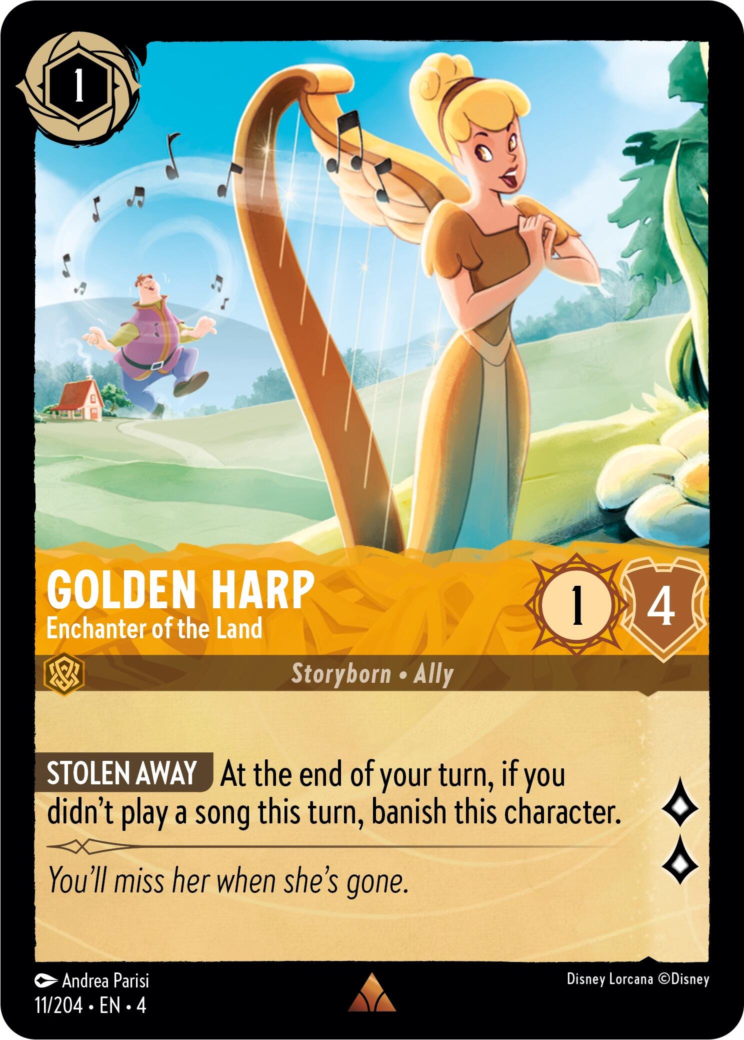 Golden Harp - Enchanter of the Land (11/204) [Ursula's Return] | Deep Dive Games St. Marys