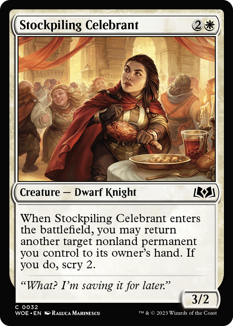 Stockpiling Celebrant [Wilds of Eldraine] | Deep Dive Games St. Marys