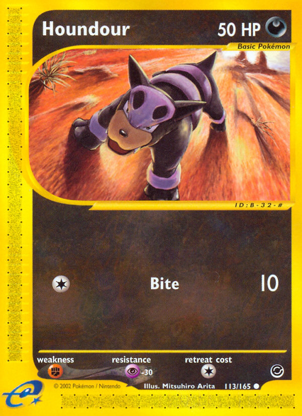 Houndour (113/165) [Expedition: Base Set] | Deep Dive Games St. Marys