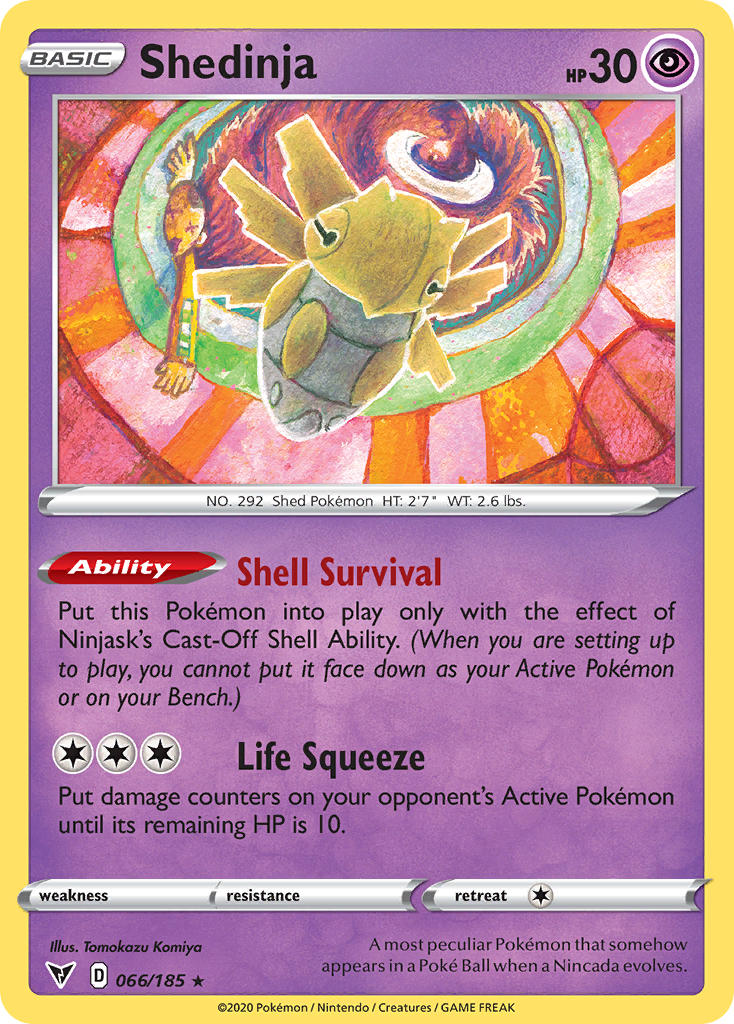 Shedinja (066/185) [Sword & Shield: Vivid Voltage] | Deep Dive Games St. Marys