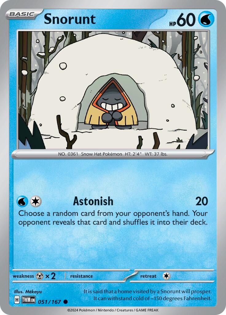Snorunt (051/167) [Scarlet & Violet: Twilight Masquerade] | Deep Dive Games St. Marys
