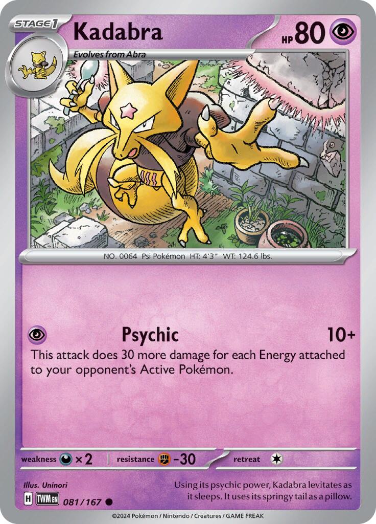 Kadabra (081/167) [Scarlet & Violet: Twilight Masquerade] | Deep Dive Games St. Marys