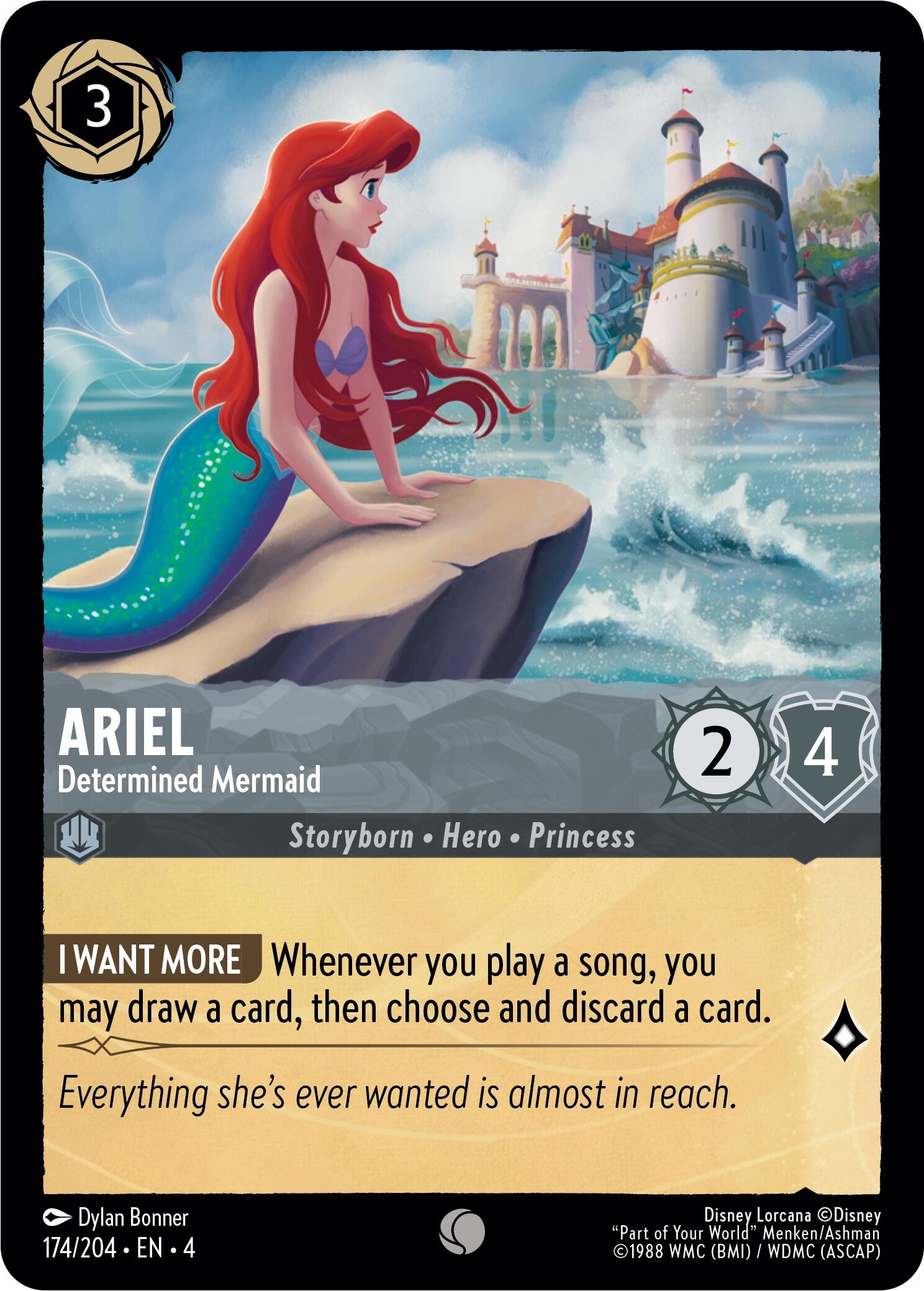 Ariel - Determined Mermaid (174/204) [Ursula's Return] | Deep Dive Games St. Marys