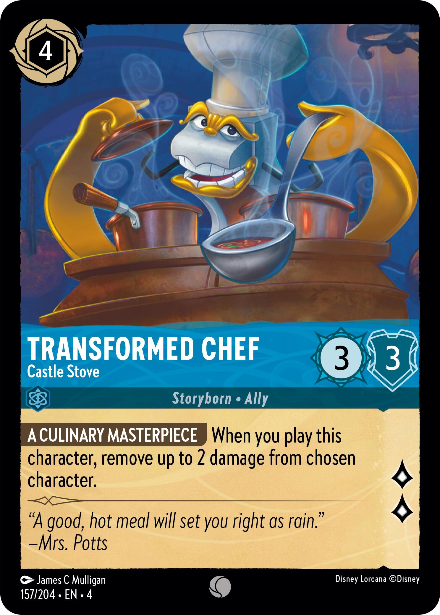 Transformed Chef - Castle Stove (157/204) [Ursula's Return] | Deep Dive Games St. Marys