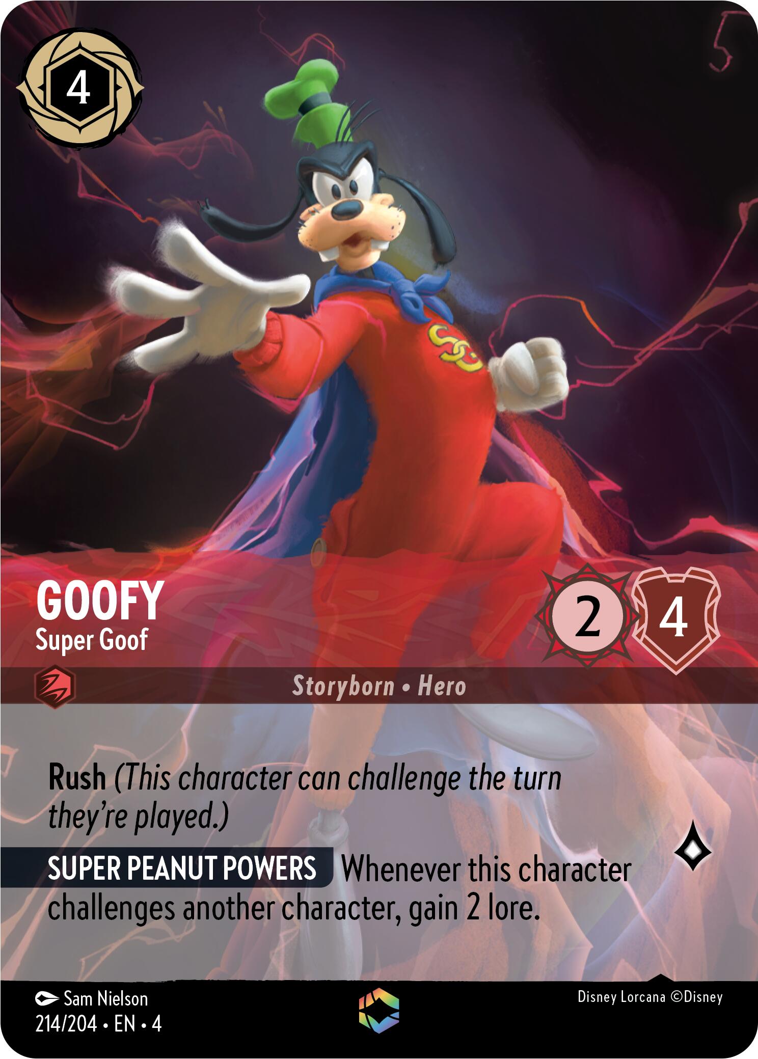 Goofy - Super Goof (Enchanted) (214/204) [Ursula's Return] | Deep Dive Games St. Marys