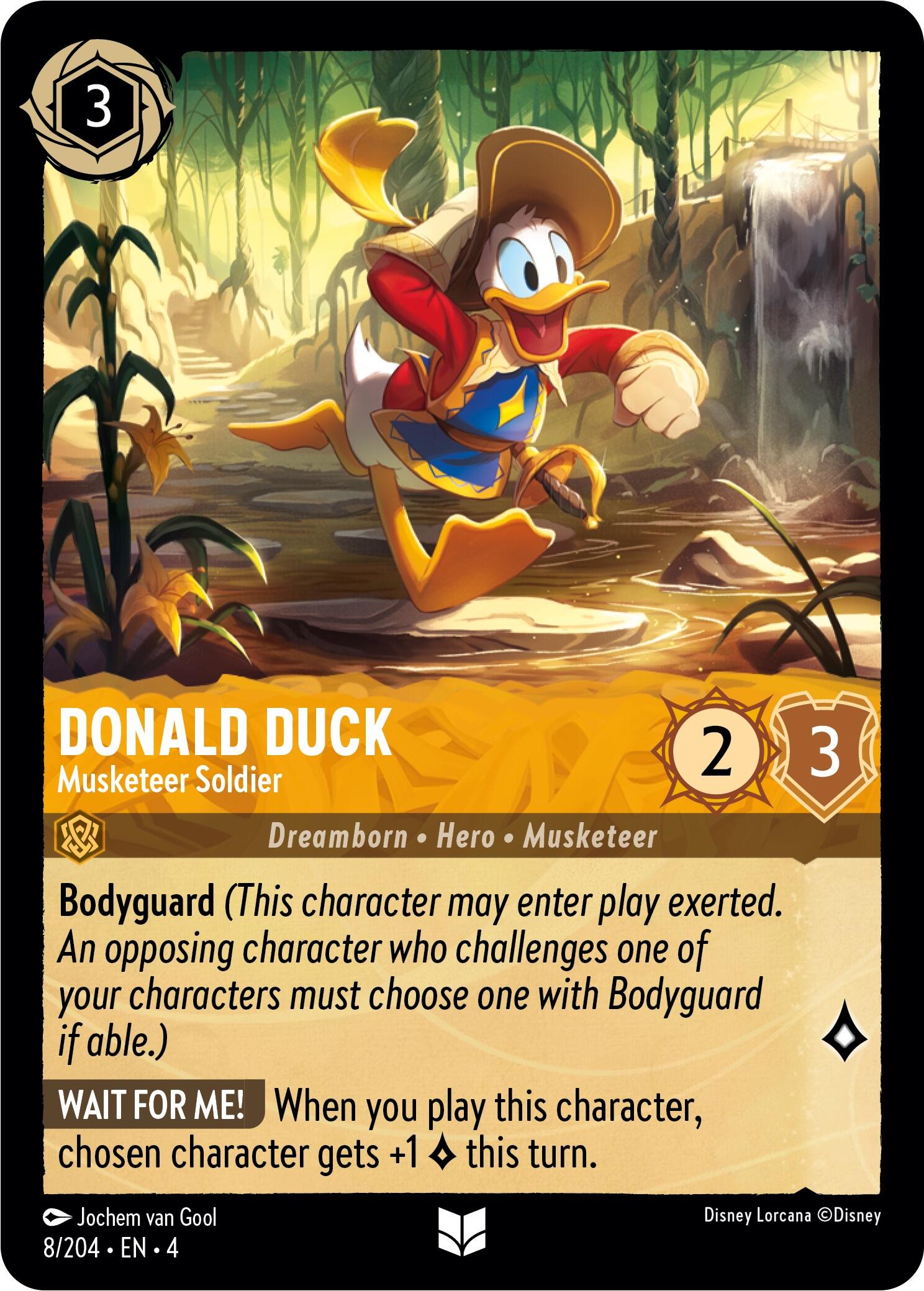 Donald Duck - Musketeer Soldier (8/204) [Ursula's Return] | Deep Dive Games St. Marys
