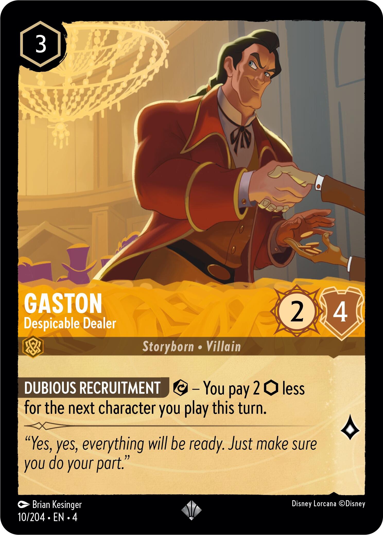 Gaston - Despicable Dealer (10/204) [Ursula's Return] | Deep Dive Games St. Marys