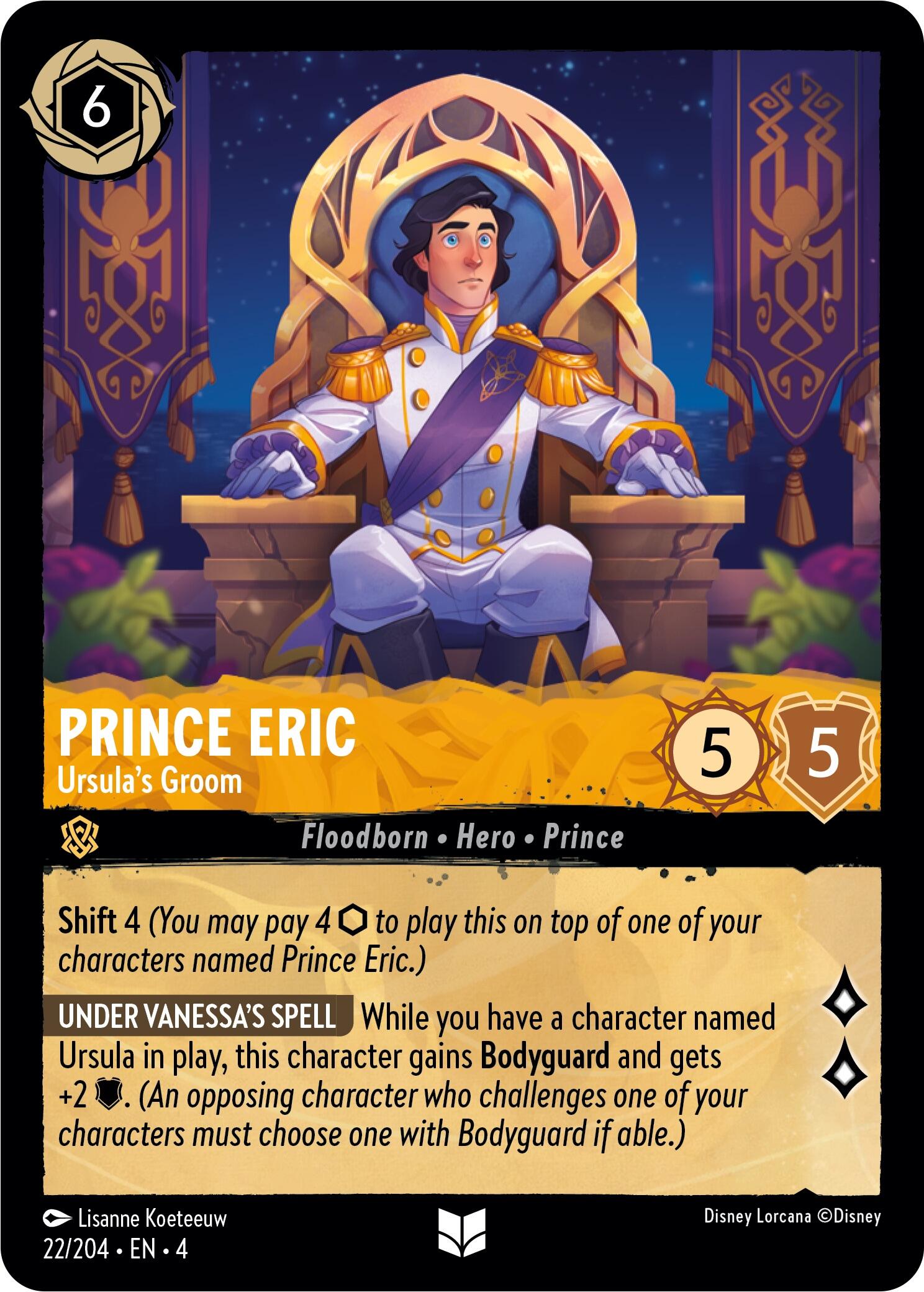 Prince Eric - Ursula's Groom (22/204) [Ursula's Return] | Deep Dive Games St. Marys