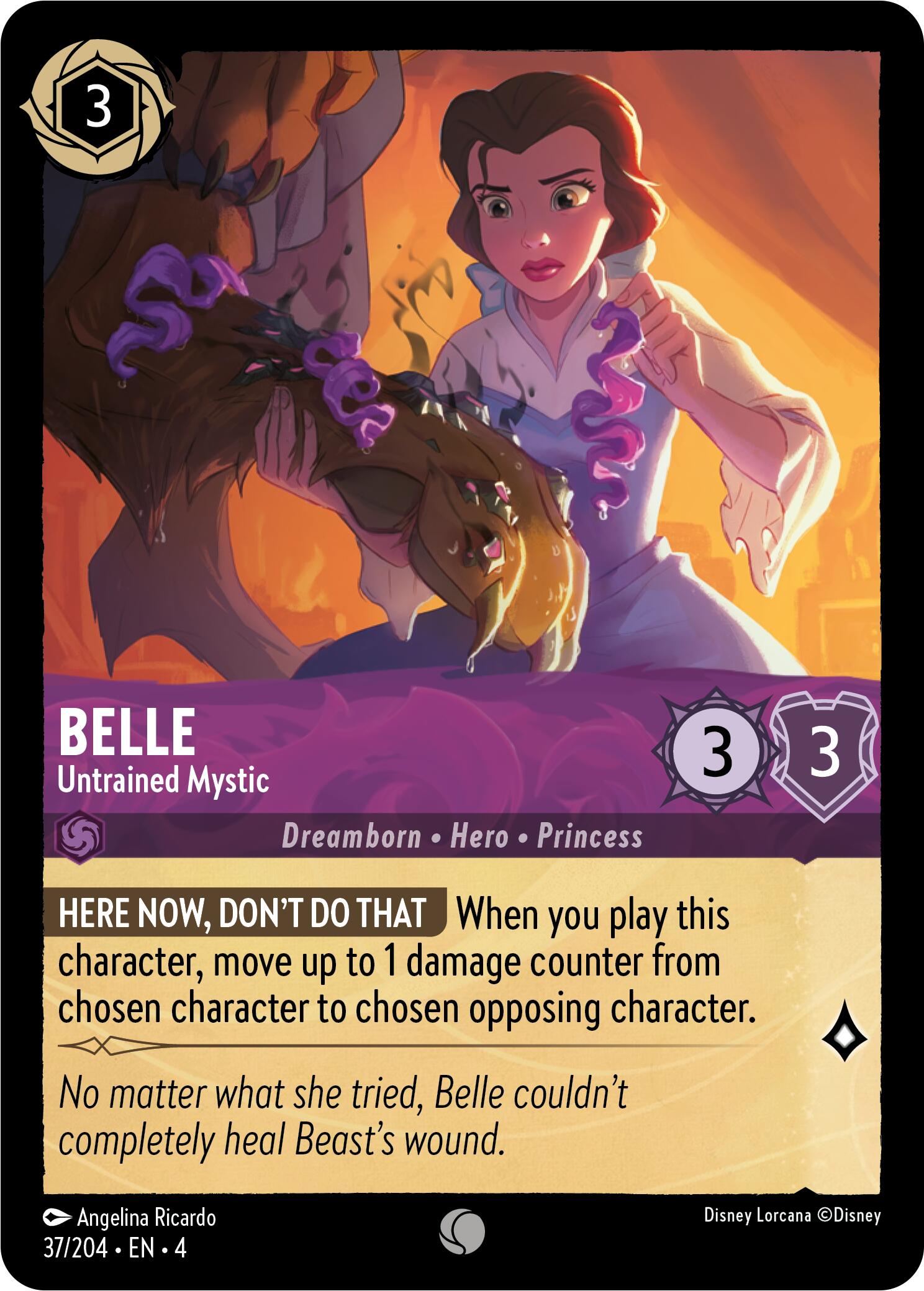 Belle - Untrained Mystic (37/204) [Ursula's Return] | Deep Dive Games St. Marys