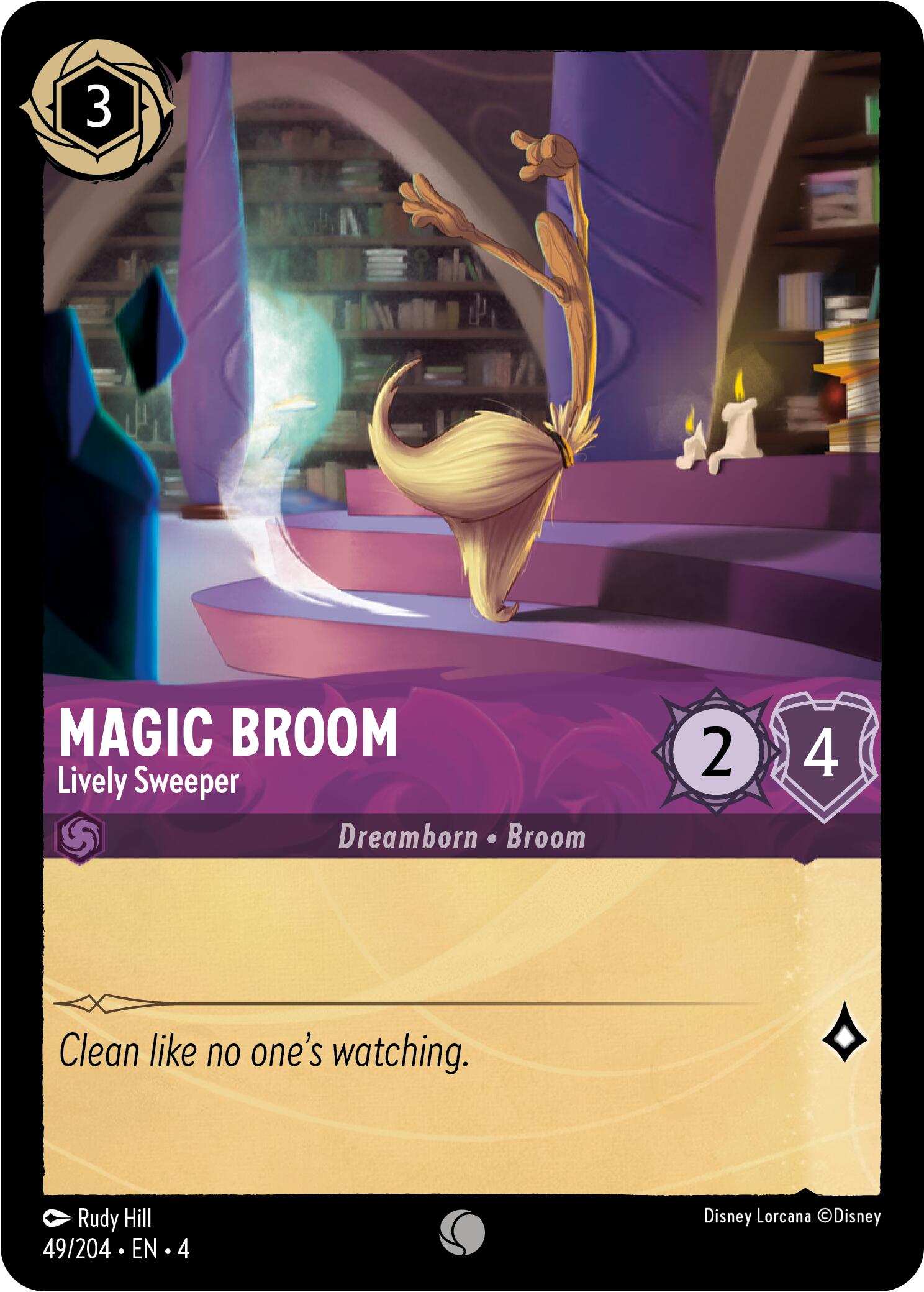 Magic Broom - Lively Sweeper (49/204) [Ursula's Return] | Deep Dive Games St. Marys