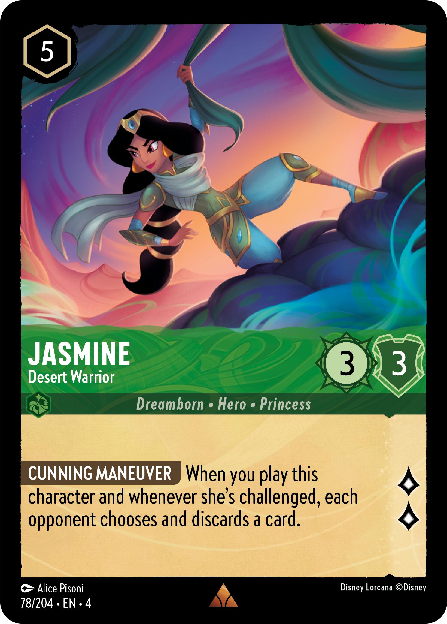 Jasmine - Desert Warrior (78/204) [Ursula's Return] | Deep Dive Games St. Marys