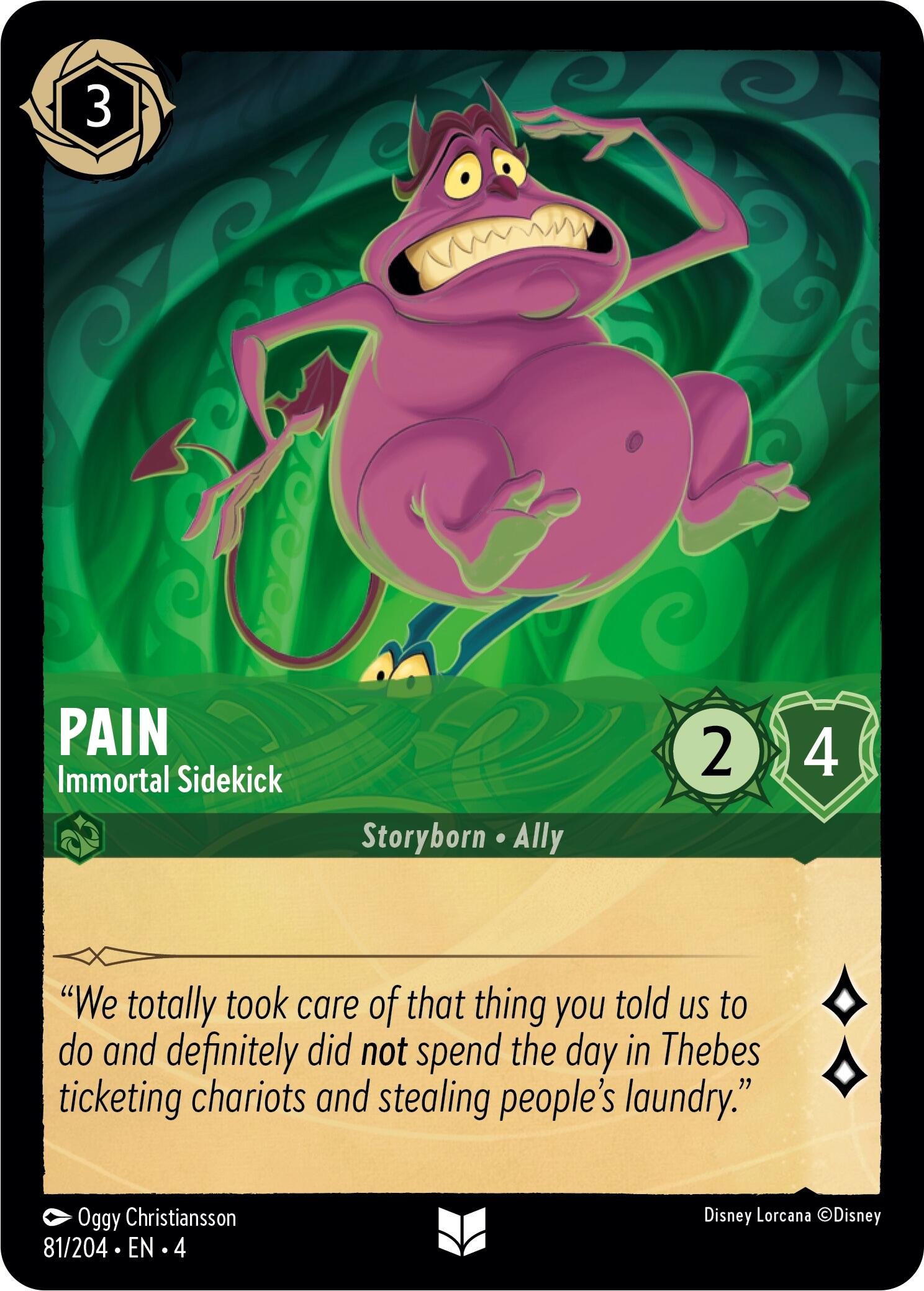 Pain - Immortal Sidekick (81/204) [Ursula's Return] | Deep Dive Games St. Marys