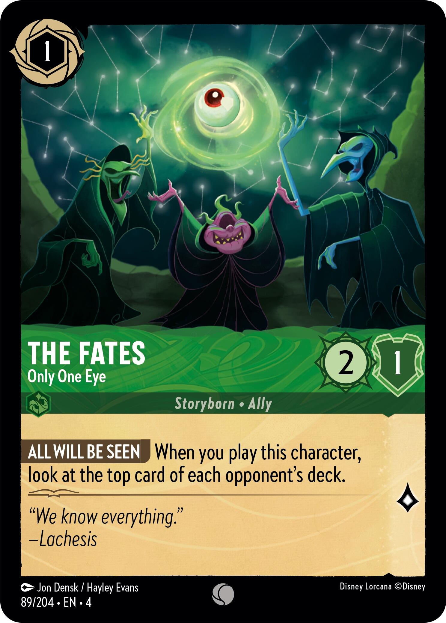 The Fates - Only One Eye (89/204) [Ursula's Return] | Deep Dive Games St. Marys