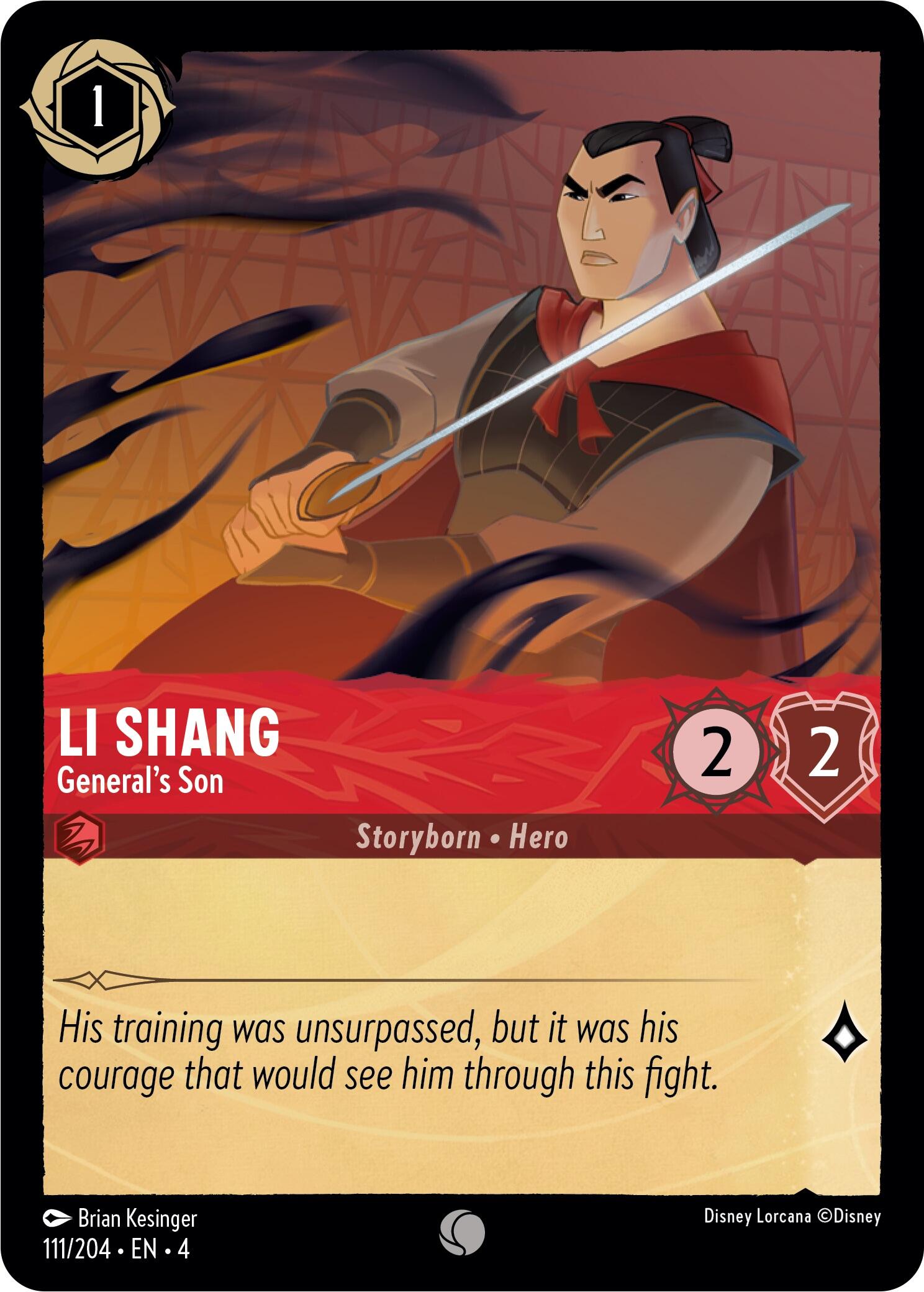 Li Shang - General's Son (111/204) [Ursula's Return] | Deep Dive Games St. Marys