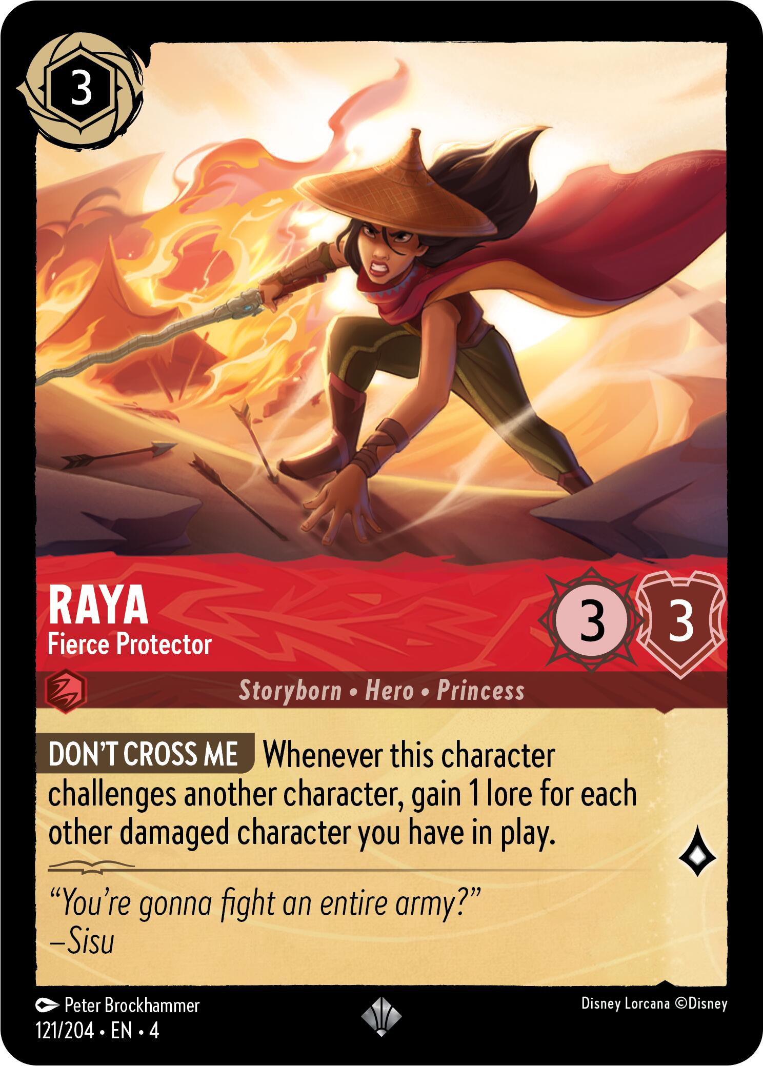 Raya - Fierce Protector (121/204) [Ursula's Return] | Deep Dive Games St. Marys