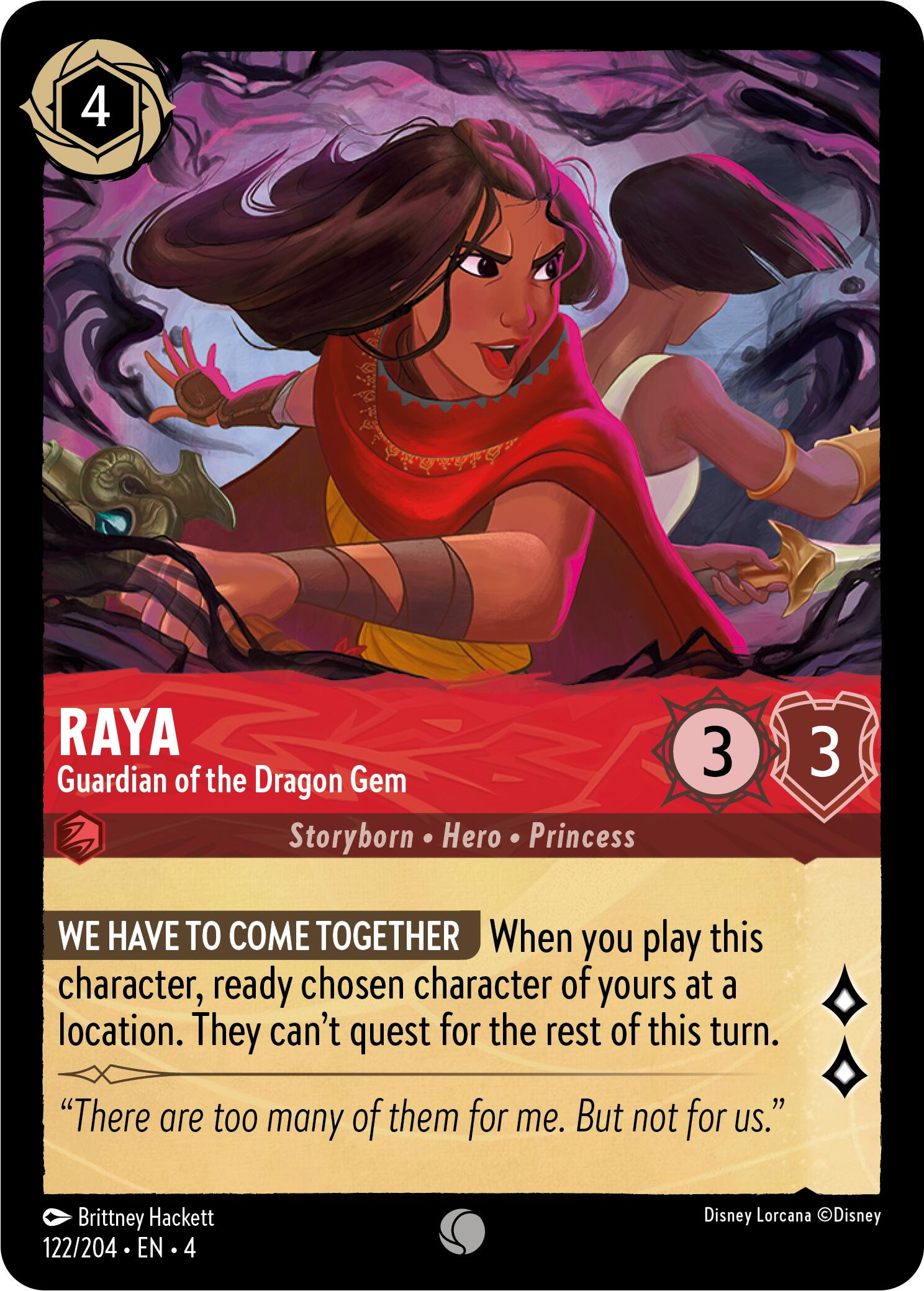 Raya - Guardian of the Dragon Gem (122/204) [Ursula's Return] | Deep Dive Games St. Marys