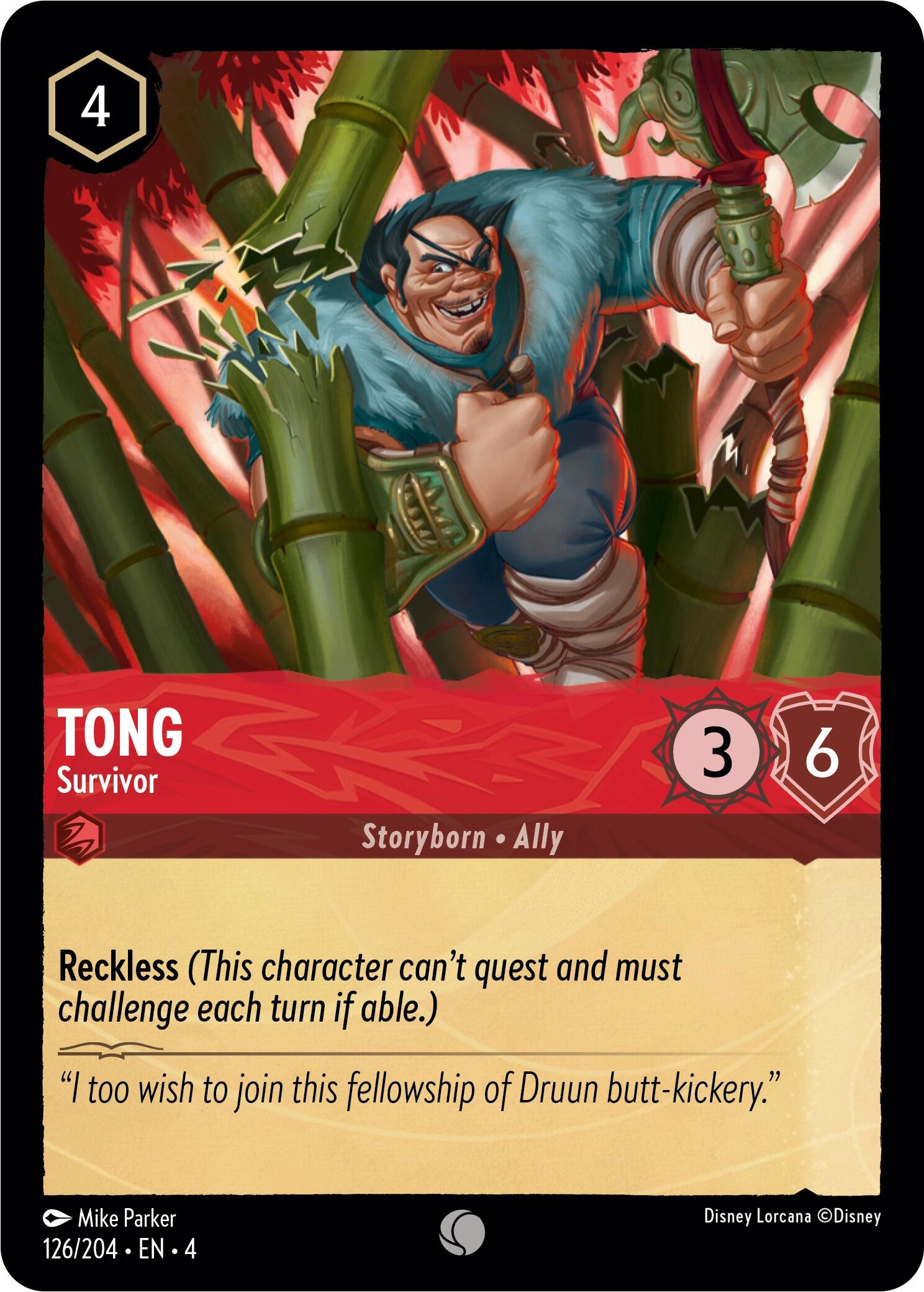 Tong - Survivor (126/204) [Ursula's Return] | Deep Dive Games St. Marys
