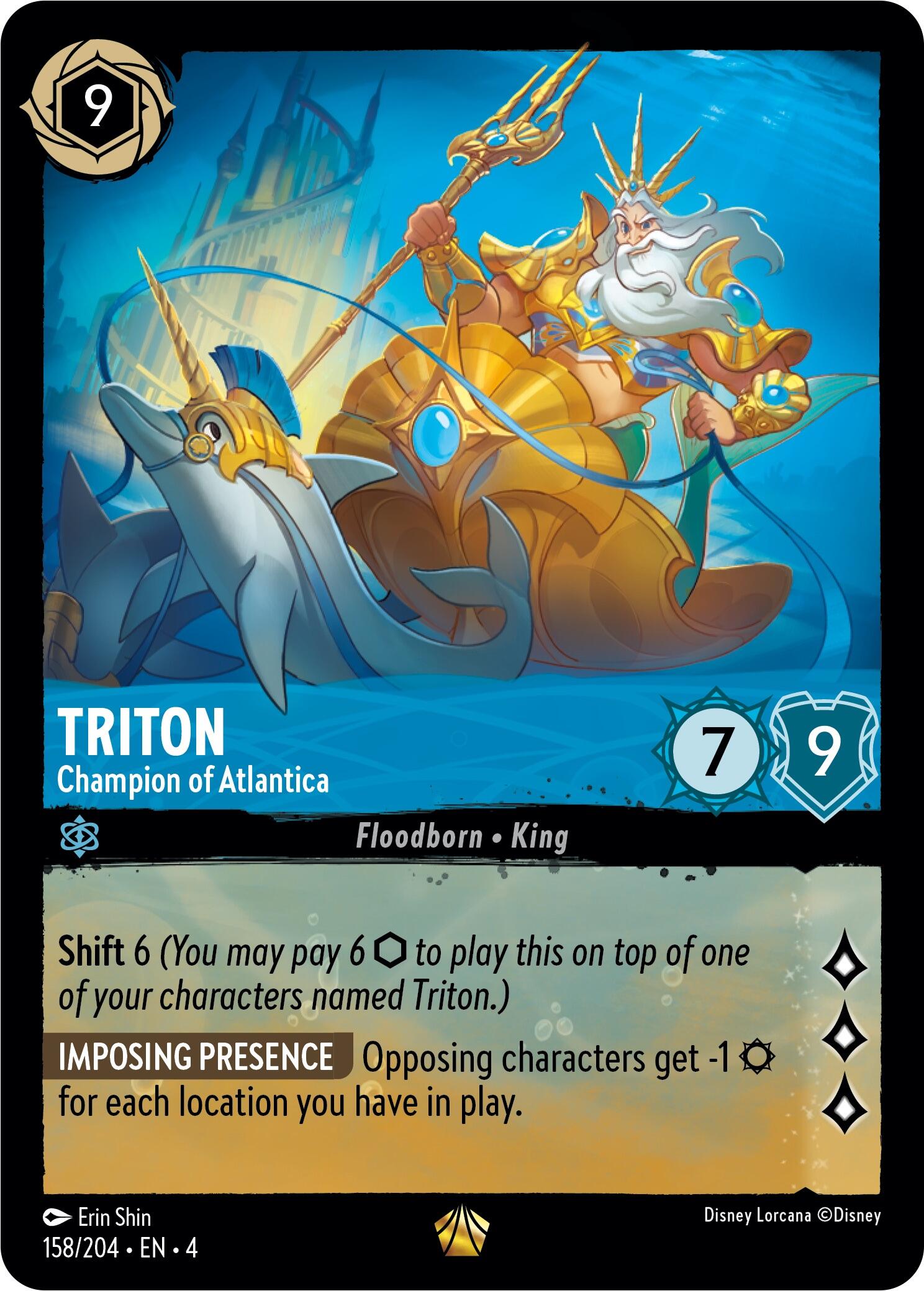 Triton - Champion of Atlantica (158/204) [Ursula's Return] | Deep Dive Games St. Marys