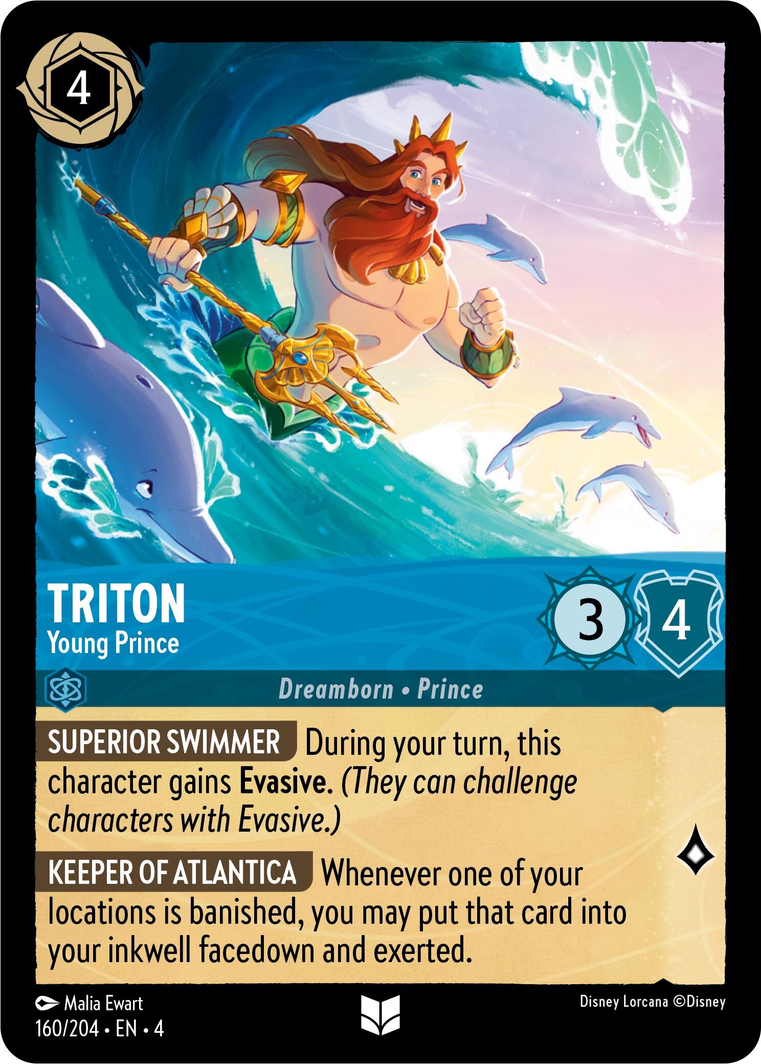 Triton - Young Prince (160/204) [Ursula's Return] | Deep Dive Games St. Marys