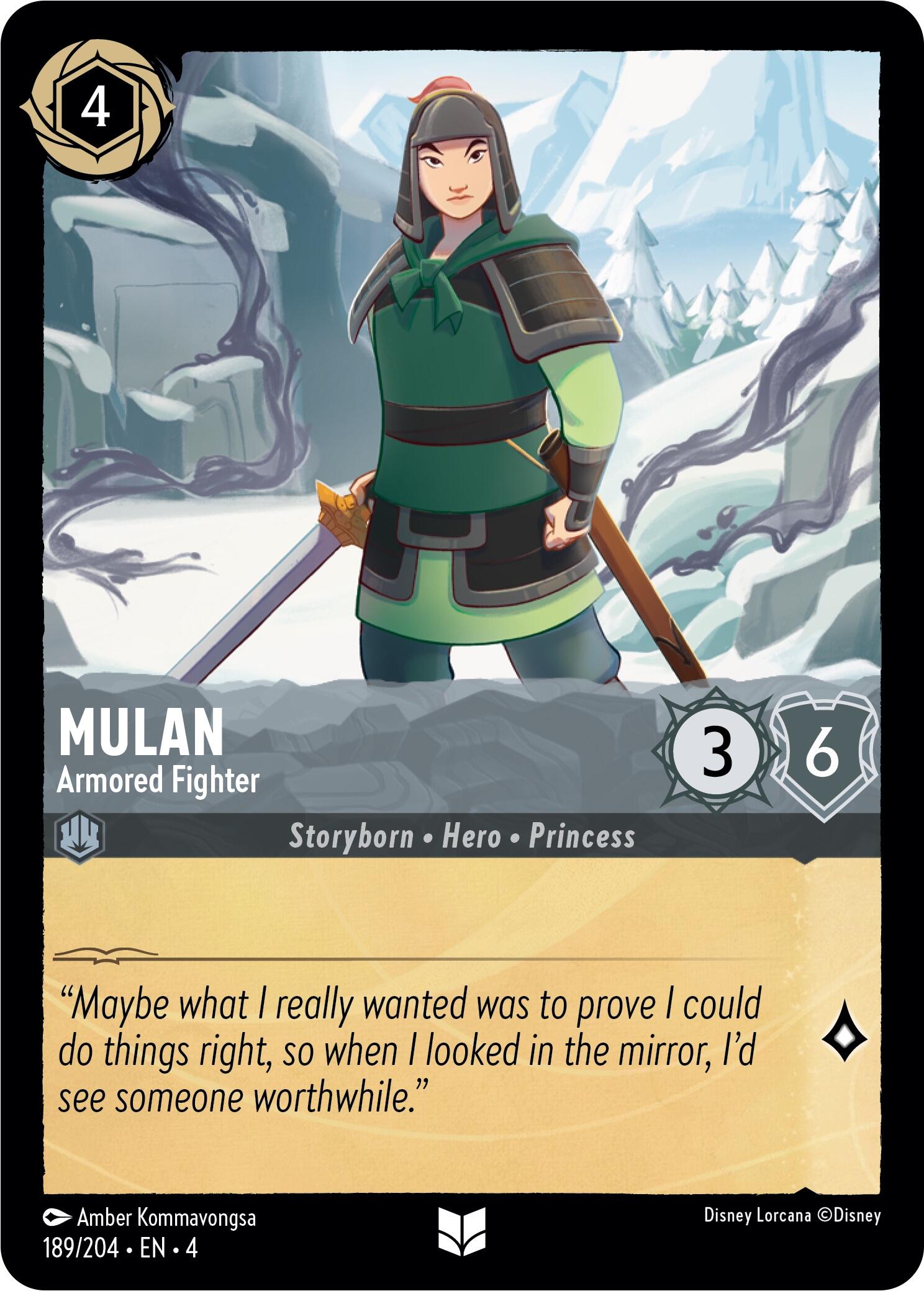 Mulan - Armored Fighter (189/204) [Ursula's Return] | Deep Dive Games St. Marys