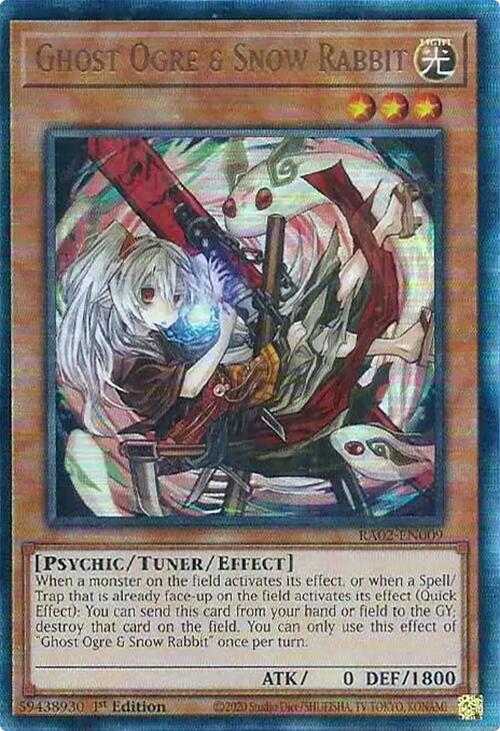 Ghost Ogre & Snow Rabbit (Alternate Art) (PUR) [RA02-EN009] Prismatic Ultimate Rare | Deep Dive Games St. Marys