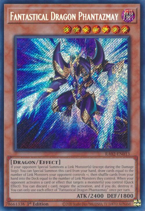 Fantastical Dragon Phantazmay (Alternate Art) (Secret Rare) [RA02-EN013] Secret Rare | Deep Dive Games St. Marys