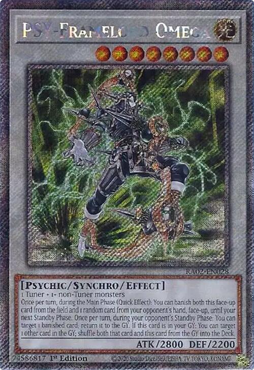 PSY-Framelord Omega (Platinum Secret Rare) [RA02-EN028] Platinum Secret Rare | Deep Dive Games St. Marys